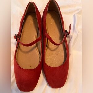 Crown Vintage Red Mary Jane Flats